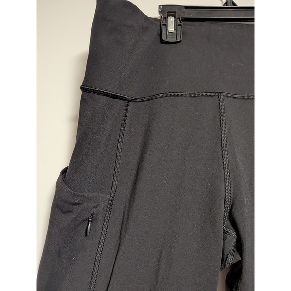 Athleta Womens Black High Rise Cargo Pocket Cropped Leggings Size L RN 54023 - Picture 2 of 13